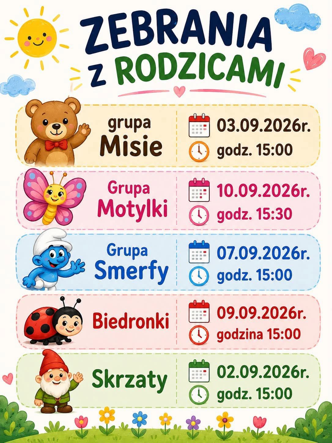 Zapraszamy na Zebranie z Rodzicami