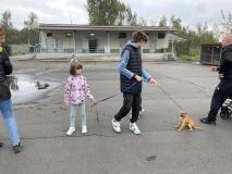 Wizyta przedszkolaków w schronisku dla zwierząt