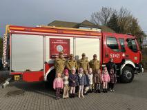 Odwiedziny Strażaków z Komenda Powiatowa Państwowej Straży Pożarnej w Polkowicach.   ​