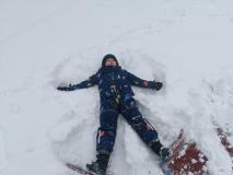 "Jesienno-zimowe szaleństwa na śniegu" 😉. Radość na twarzach dzieci bezcenna